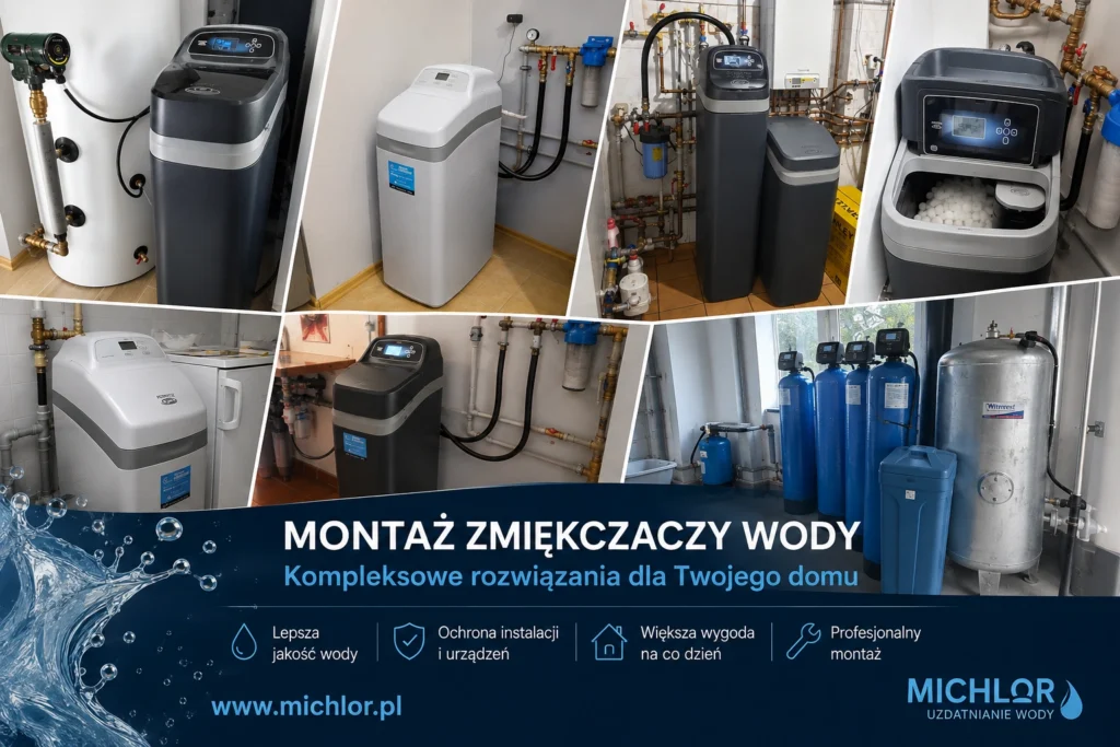 Montaż zmiękczacza wody EcoWater — realizacja MICHLOR
