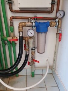 EcoWater softener and mechanical filter after installation by MICHLOR
