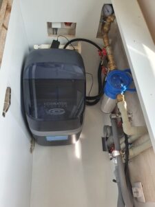 EcoWater softener and mechanical filter after installation by MICHLOR