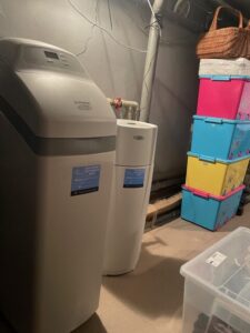 EcoWater water softener installed on a domestic water system, a MICHLOR project