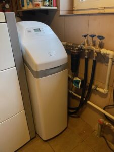 EcoWater water softener installed on a domestic water system, a MICHLOR project