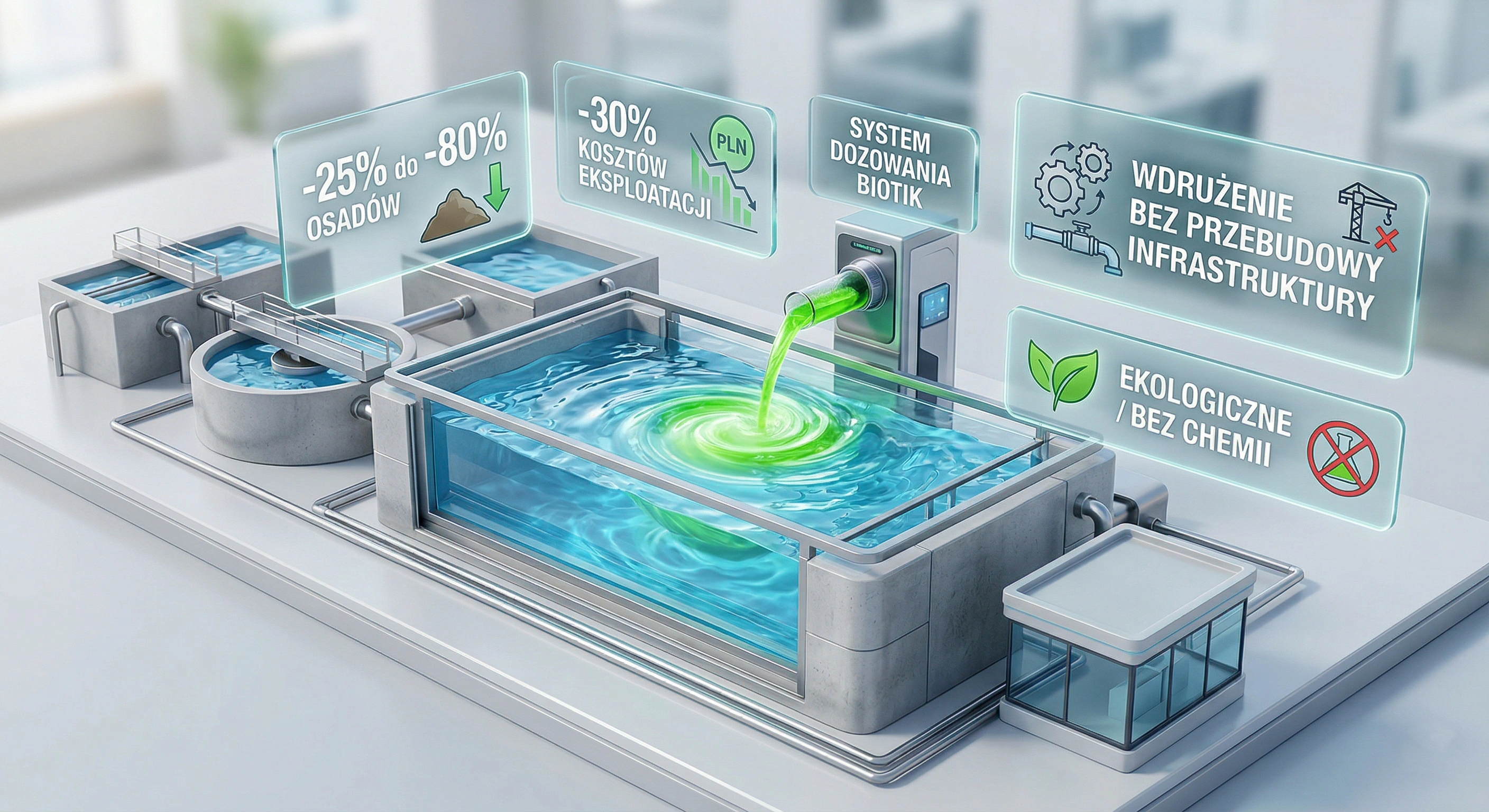 BIOTIK — oczyszczalnia ścieków biologiczna redukcja osadów