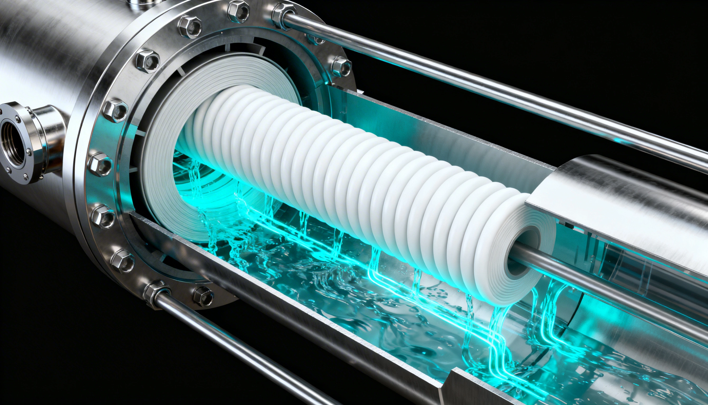 Filtr odwróconej osmozy — membrana RO 0.0001 mikrona usuwa zanieczyszczenia wody